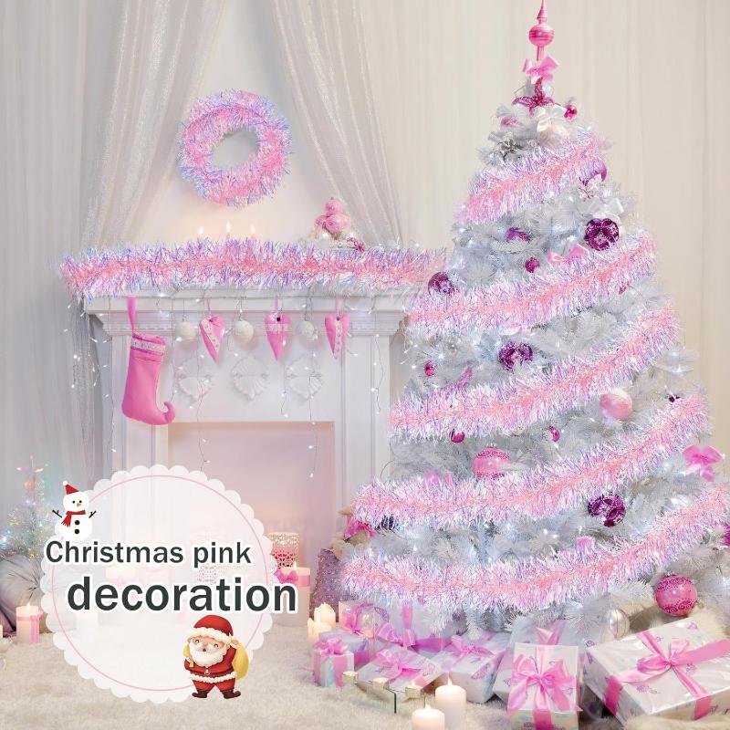 Guirnalda de oropel navideño r - Tinsel Garland Decoration reseña y precio