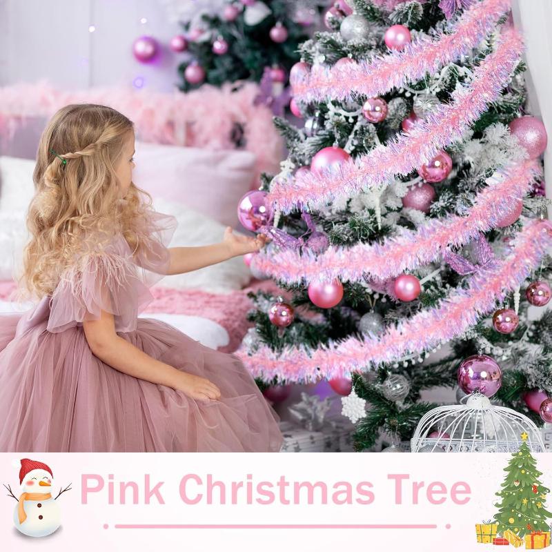 Guirnalda de oropel navideño r - Tinsel Garland Decoration reseña y precio