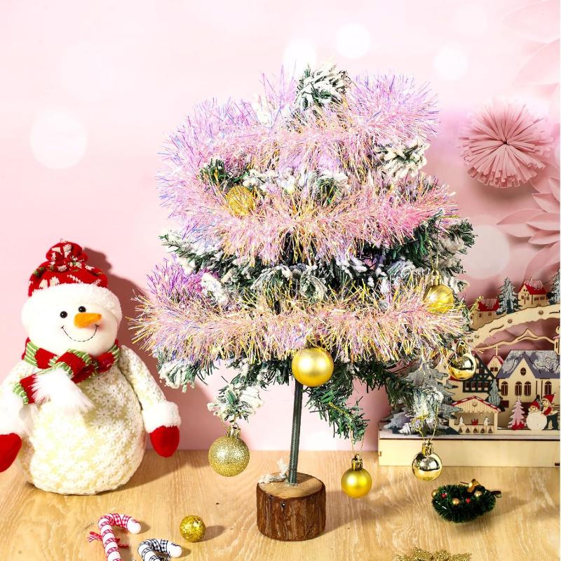 Guirnalda de oropel navideño r - Tinsel Garland Decoration reseña y precio