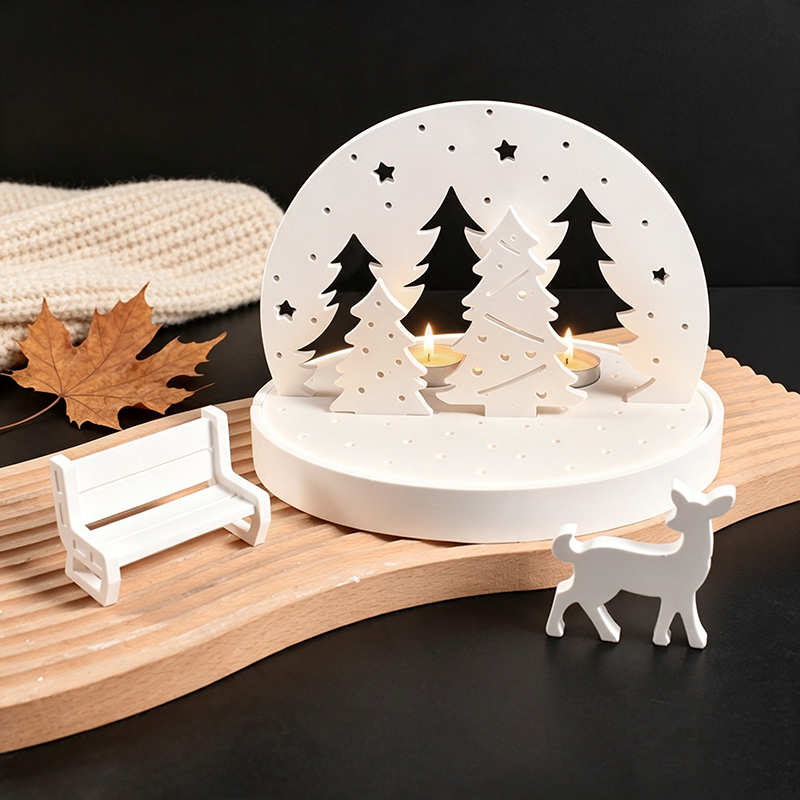 Moldes de silicona para portav - Holiday Candle Set reseña y precio