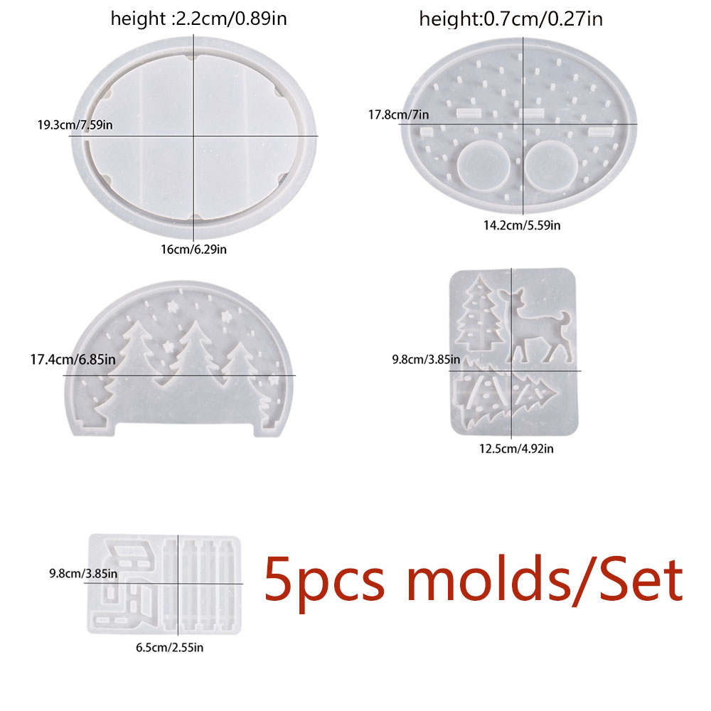 Moldes de silicona para portav - Holiday Candle Set reseña y precio