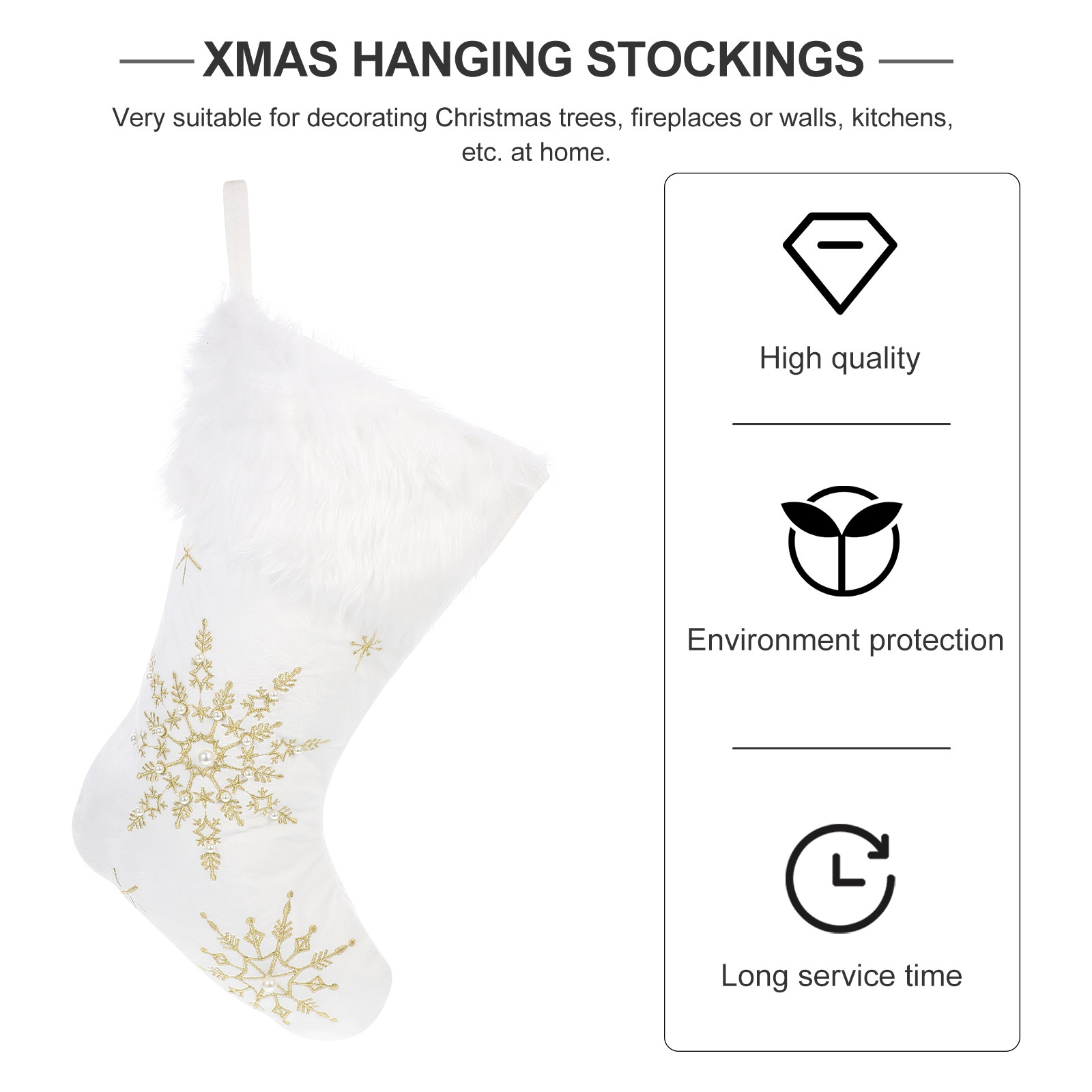 1 Pieza de Decoración de Calce - Christmas Stocking Hanging reseña y precio