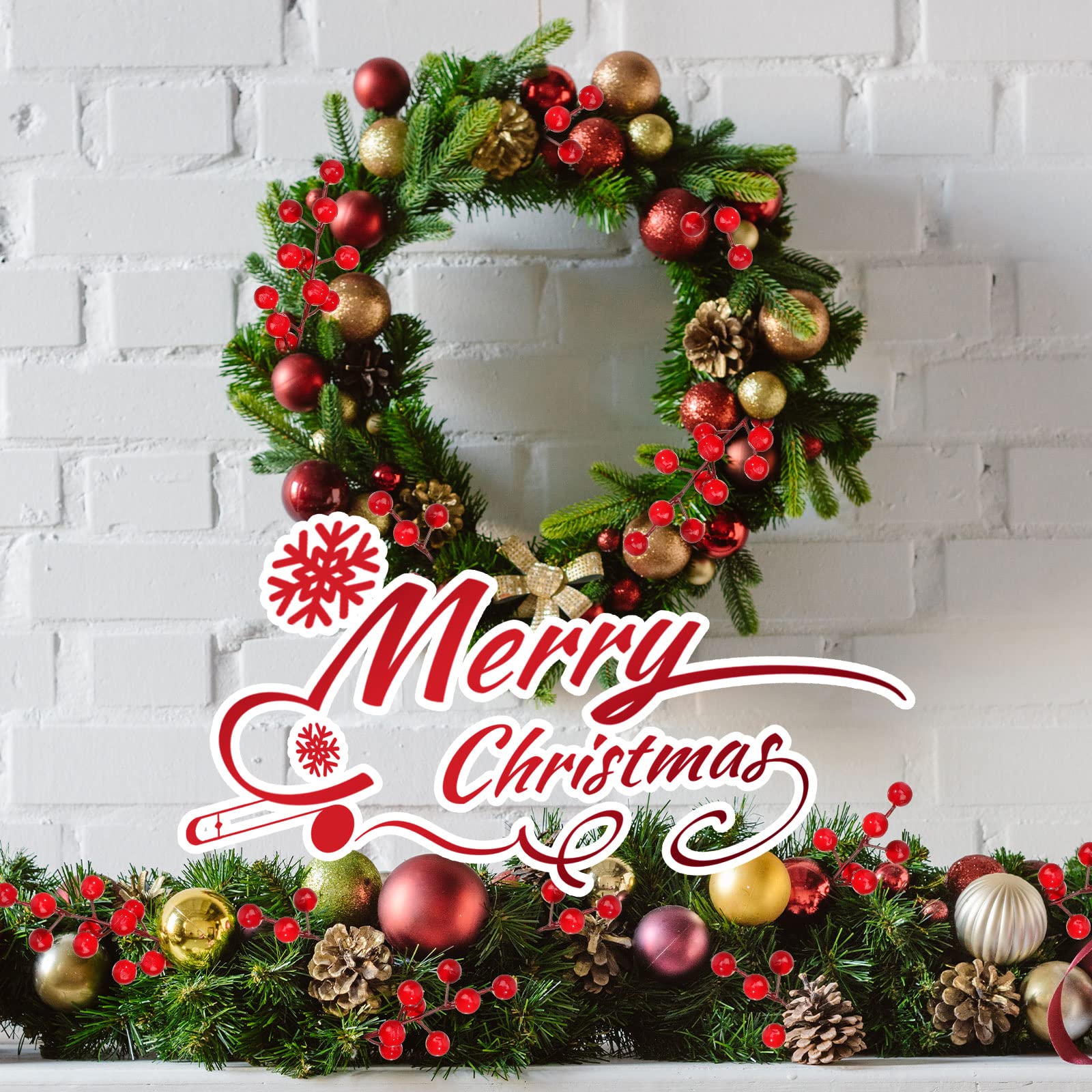 Ramas de pino artificiales, ve - Christmas Wreath Fake reseña y precio