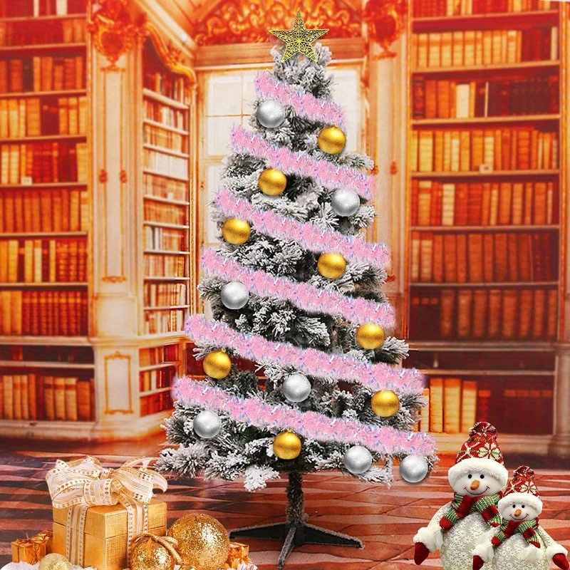 Guirnalda de Espumillón Rosa d - Tinsel Garland Decoration reseña y precio