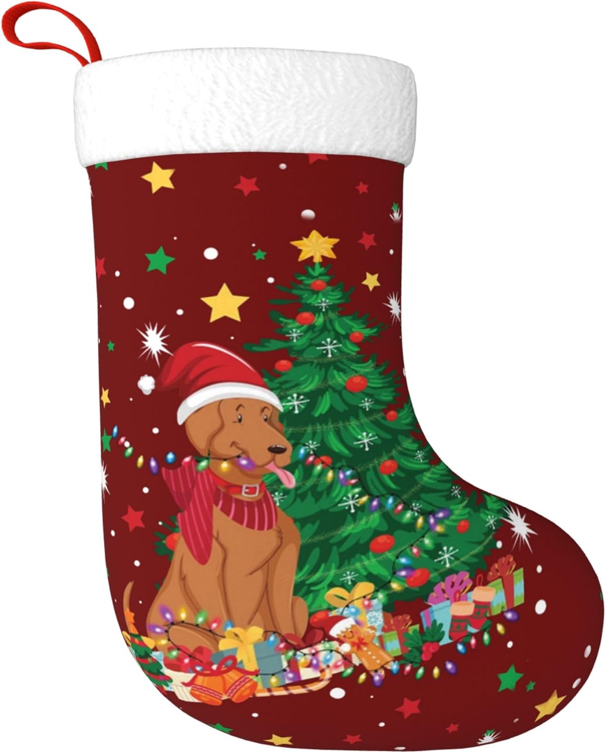 Diseño de luz navideña para pe - Christmas Stocking Hanging reseña y precio