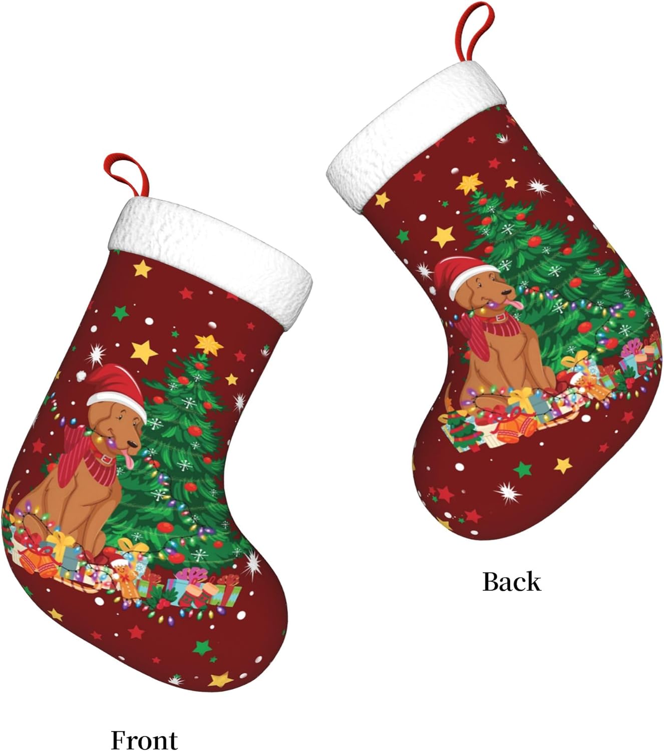 Diseño de luz navideña para pe - Christmas Stocking Hanging reseña y precio