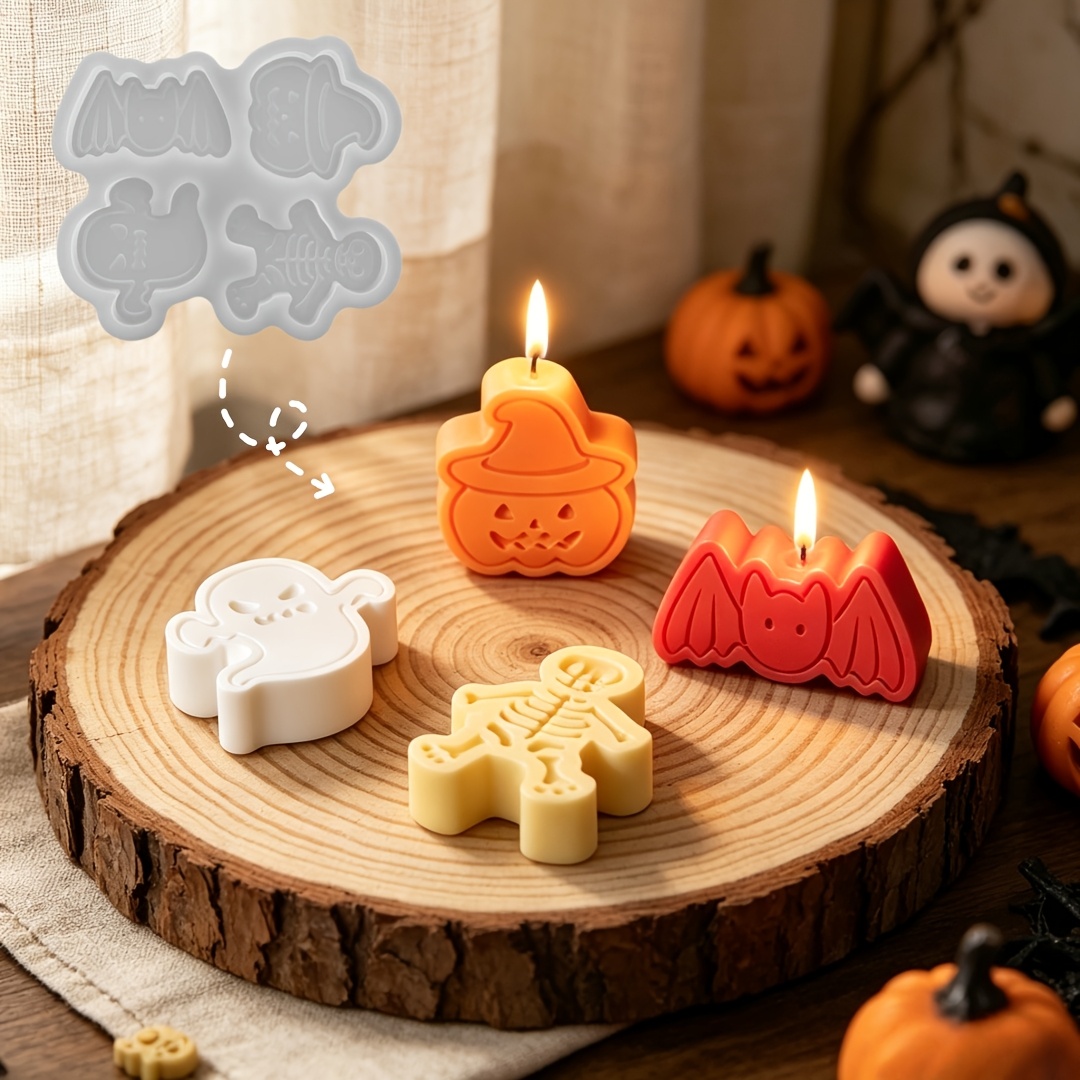 Juego de moldes de silicona de - Holiday Candle Set reseña y precio