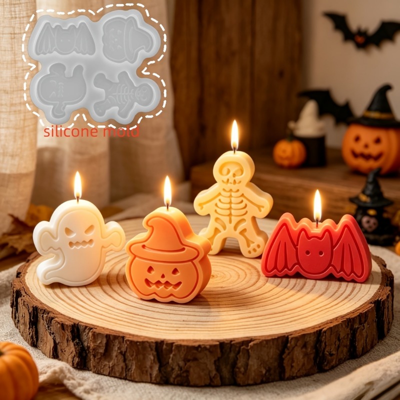 Juego de moldes de silicona de - Holiday Candle Set reseña y precio