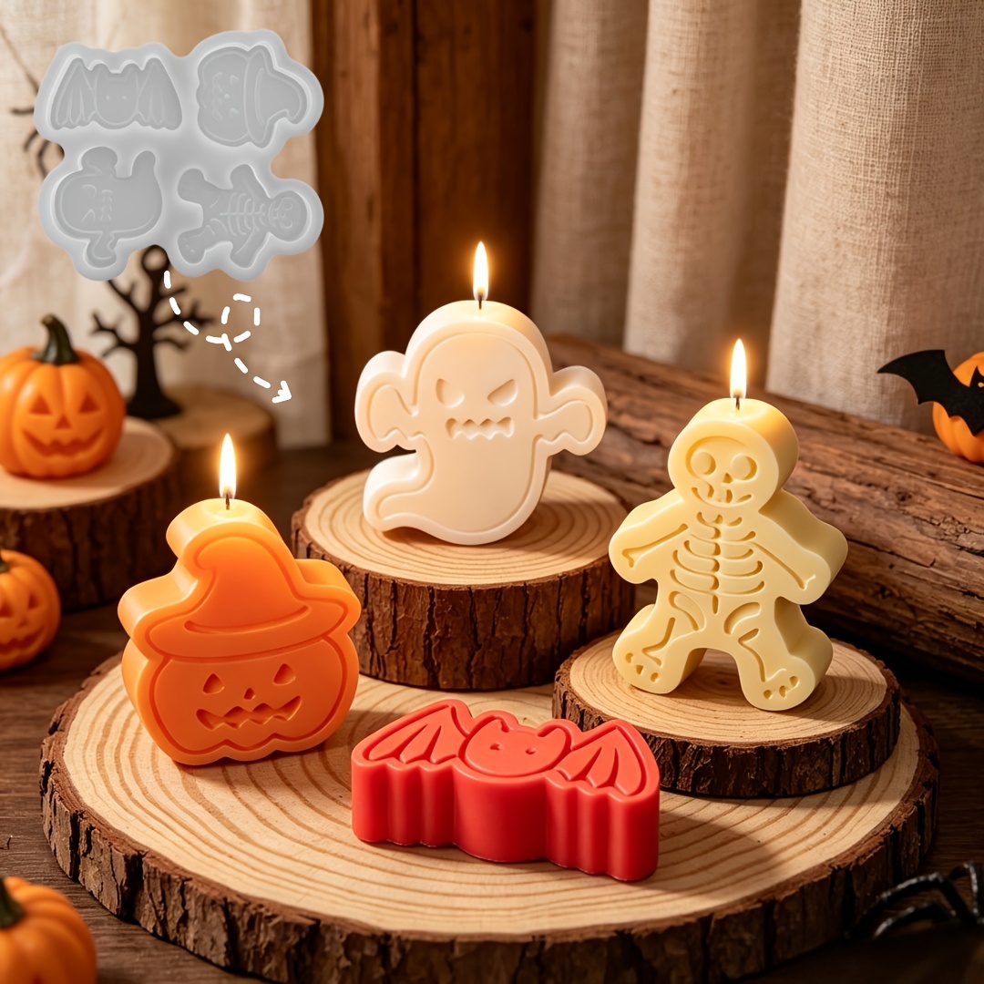 Juego de moldes de silicona de - Holiday Candle Set reseña y precio